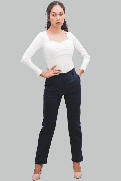 Top tipo corset blanco Lorenz - Imagen 5