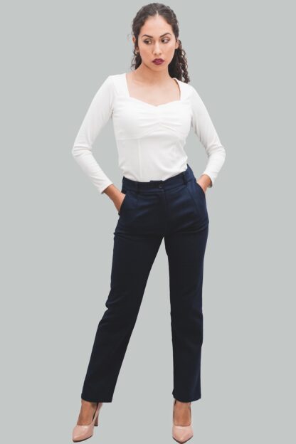 Top tipo corset blanco Lorenz - Imagen 3