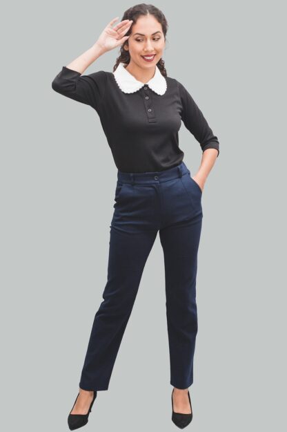 Top camisero negro Emilia - Imagen 2