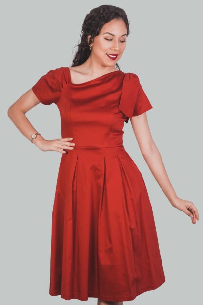 Vestido midi con lazo lacre Venus - Imagen 3