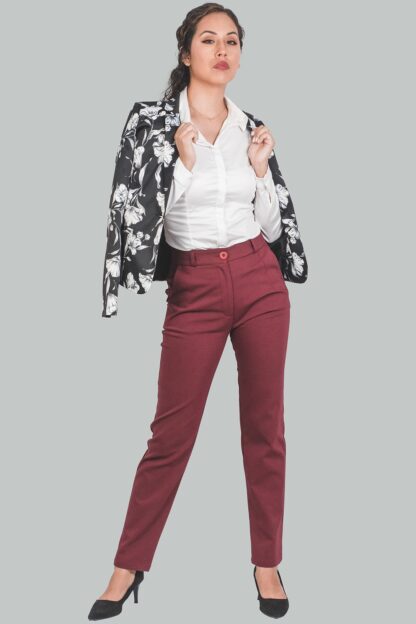 Blazer color negro flores Iris - Imagen 4