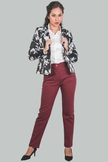 Blazer color negro flores Iris