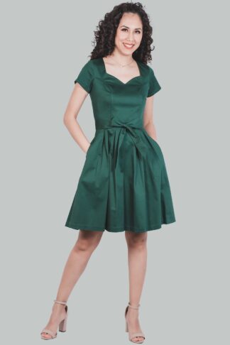 Vestido verde corte A Delia