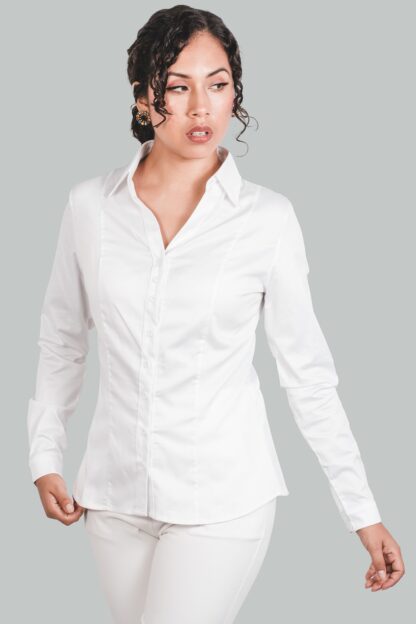 Camisa blanco de mujer Evolet