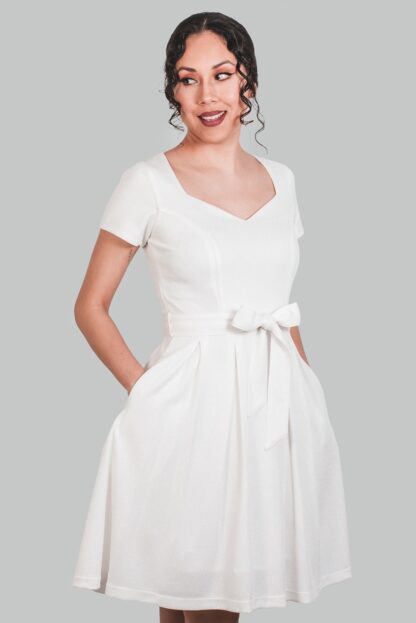 Vestido color perla con brillo Lucero - Imagen 4