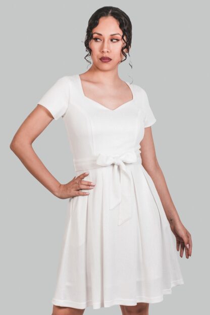Vestido color perla con brillo Lucero - Imagen 2