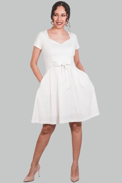 Vestido color perla con brillo Lucero - Imagen 3