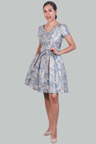 Vestido flores celestes Brigitte Gala